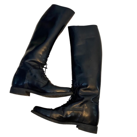 Boxer Riding Boots Dressage Equestrian Tall Black Leather Europe Brand U… - Picture 7 of 16
